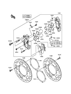 VN1700 Передний тормоз