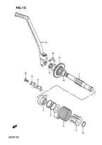 DR200 Ножной стартер
