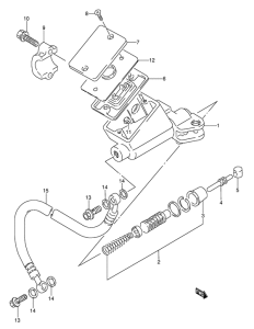 GSX-R1100 Главный цилиндр сцепления