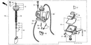 CR500R Carburetor assy