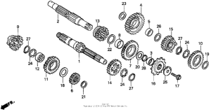 CR250R Трансмиссия