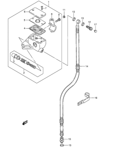 VS1400 Передний тормозной цилиндр