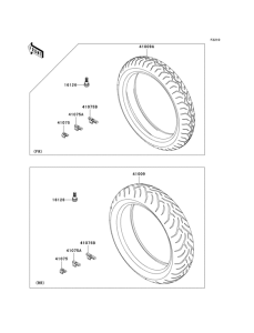 KLE650 Покрышки