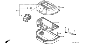 VFR750F Воздухоочиститель