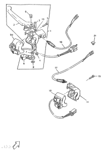 CW50 Handle switch. lever