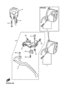 FZS1000 FZS10N Interruptor  manillar&palanc