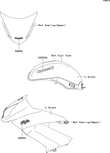 EX650 Decals(l.green)(c9f)