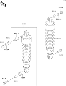 BN125 Подвеска  /  амортизатор