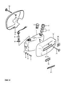 FR80 Oil tank - frame cover