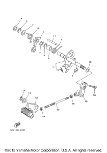 XVS1100M Вал переключения