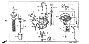 CR80R Carburetor assy