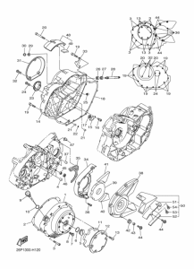 XVS950A Крышка картера двигателя