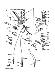 TZ250 Передний тормозной цилиндр