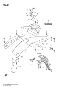 DR-Z400 Заднее крыло