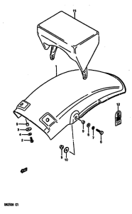RM250 Заднее крыло