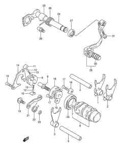 RM80 Переключение передач