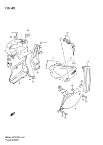 VZ800 Обтекатель задний