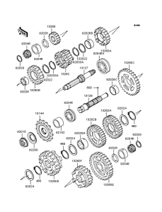 ZX400 Трансмиссия