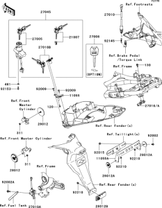EX650 Замок зажикания