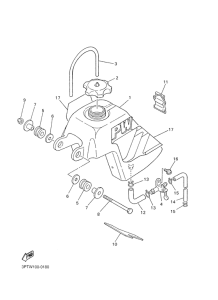 PW50 Топливный бак