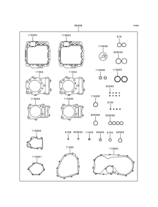 VN800 Комплект прокладок