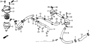 VF500C Патрубки охлаждения