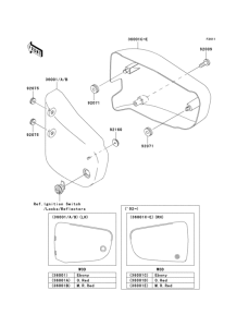 VN1500 Боковые обтекатели
