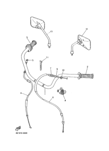XS250 ｽﾃｱﾘﾝｸﾞﾊﾝﾄﾞﾙ.ｹ-ﾌﾞﾙ