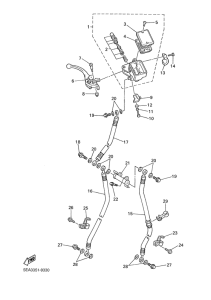 XJR1300SP Главный тормозной цилиндр