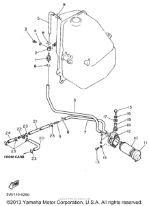 FZR600RG Топливный бак
