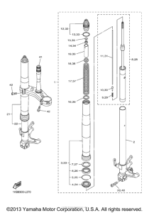 YZF-R1 Передняя вилка