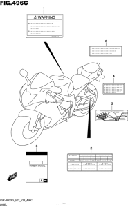 GSX-R600 Label (Gsx-R600L5 E33)
