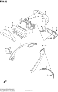 AN650Z Pillion Rider Handle (An650L4 E33)