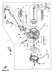 YP125D Карбюратор