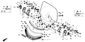 GL1500 Wind screen except se