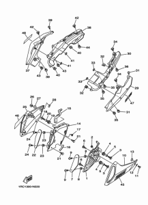 MT09 Боковые обтекатели