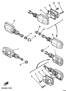 XT350 Поворотники
