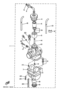 TY250S Карбюратор