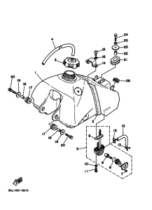 RT100 RT100H Tank fuel