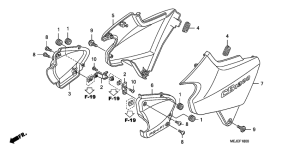 CB1300 Боковая крышка