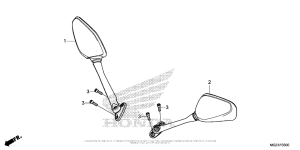 CBR500R (ABS) Зеркало