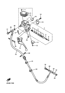 XJR1300 Передний тормозной цилиндр