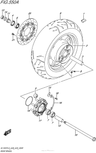 VL1500T Переднее колесо