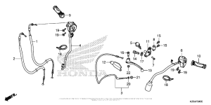 MSX125 Handle Lever + Switch + Cable