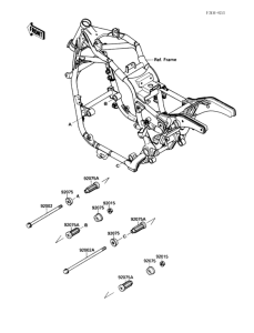 VN1500 Рама ,крепежные детали