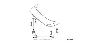 GL1800 Rear spoiler (w / brake light) ('05)