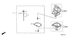 CR85R Карбюратор  kit