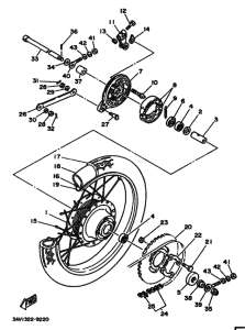 FS1 Rear wheel complete assy
