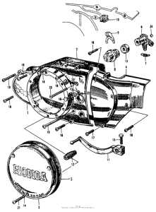 CB160 Clutch adjuster + left crankcase cover