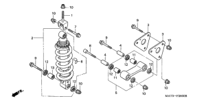 CBR1100XX Rear cushion